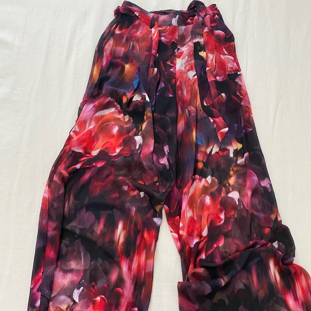 Sheer pants with short under
